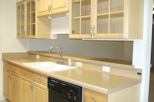 kitchen view toward family room