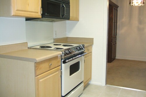 kitchen view toward dining/living room