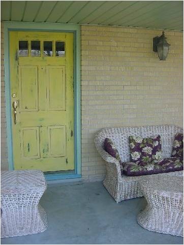 entrance to the main house from the front porch