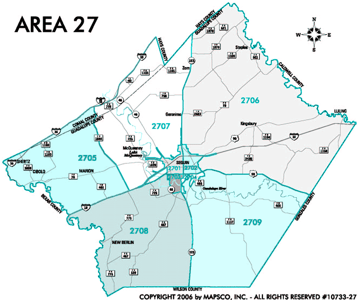 Northeast San Antonio Guadalupe County MLS map